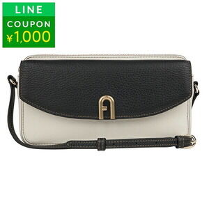 Furla Primula Shoulder Bag White Black